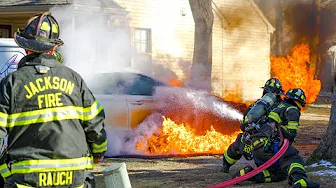CAR FIRE from ELECTRICAL TRANSFORMER LEAK Jackson New Jersey (HAZMAT RESPONSE) 12/26/24
