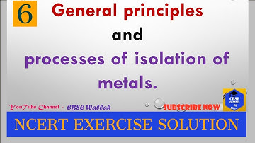 12 Chemistry Chapter 6 | Metallurgy | NCERT Exercise Explanation Solutions | with PDF | CBSE Wallah