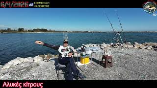 Ψάρεμα ο Δημήτρης αλυκές Κίτρους.