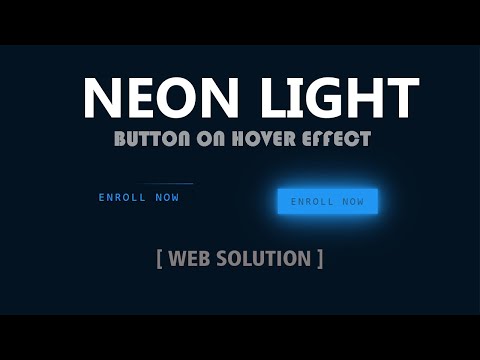 Neon Light Button Animation Effects on Hover | CSS Snake Border 2021