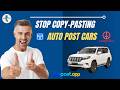 Save Hours on Listings! Auto Post Cars | to | Facebook Marketplace | & Craigslist| with JusPostApp
