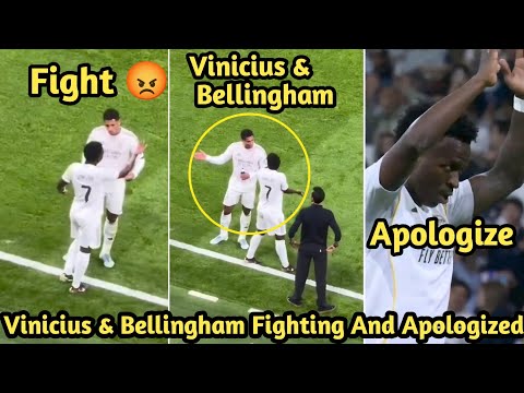 Video Look At Vinicius And Bellingham Fighting With Each Other Vinicius Apologize To Real Madrid Fans