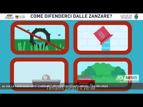 AL VIA LA CAMPAGNA ANTI- ZANZARE CON OPUSCOLI E ANTILARVALI | 02/05/2023