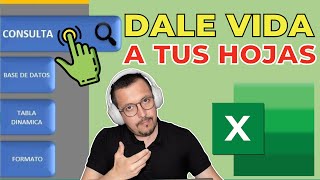 Haz esto para crear un MENÚ INTERACTIVO en Excel con botones para ocultar hojas.