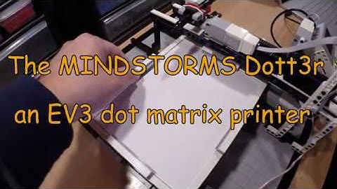Dott3r - a LEGO MINDSTORMS EV3 Dot Matrix Printer
