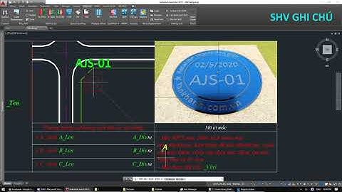 Cách vẽ Sơ họa mốc SHM từ danh sách tọa độ điểm