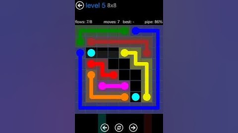 Flow Free 8x8 Level 5 walkthrough Bonus Pack