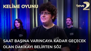 Kelime Oyunu: Saat başına varıncaya kadar geçecek olan dakikayı belirten söz