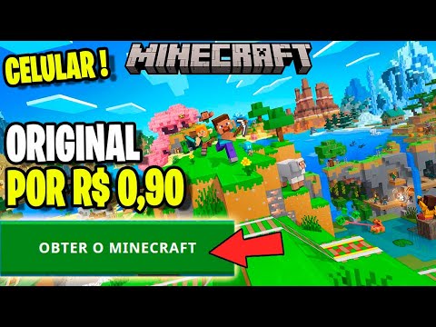 HOW TO BUY MINECRAFT MCPE FOR R$0.90 (LESS THAN ONE REAL) ORIGINAL