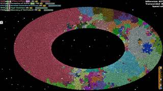 AI Only Timelapse: Galaxy of Giants (40000 Stars, 1,5 Million Years Simulation)