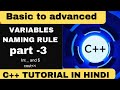 Variables naming rules in C++ | Keywords in C++ | C++ Tutorial for Beginners | Atul Code Hub