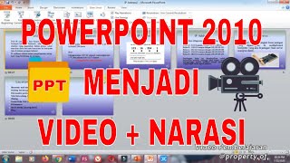 Cara membuat video pembelajaran dari powerpoint 2010