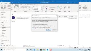 How to Recall sent email message in Outlook - Office 365 screenshot 3