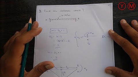 Steel structure- Plastic analysis numerical-3 / Collapse Load (In Hindi)