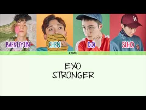 EXO - Stronger [Eng/Rom/Han] Picture + Color Coded Lyrics