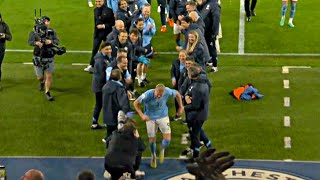 Erling Haaland Receives Guard Of Honour From Man City Players After Breaking Record