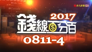 20170811 4錢線百分百(胡睿涵主持)本周狂殺176點 台股瀕臨一級警戒區(林隆炫 陳龍 許博傑 林奇芬)