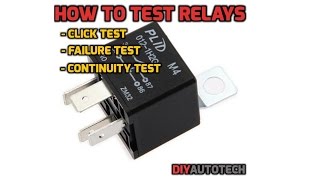Electrical Series: How To Test A Relay  1080p HD
