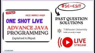Advance Java Programming 2080,2079,2078 and model question solution with explanation || Watch live