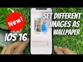 How to set different images as iPhone Lock Screen and Home Screen wallpaper in iOS 16