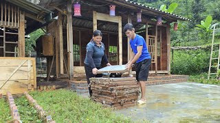COI bought floor tiles with the help of LAI - Renovate the CABIN to be more spacious and beautiful