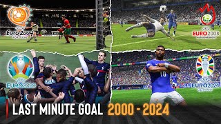 Last Minute Goal In Every UEFA Euro Games | 2000 - 2024 |