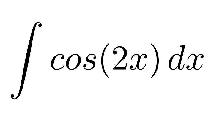 Integral of cos(2x) (substitution)