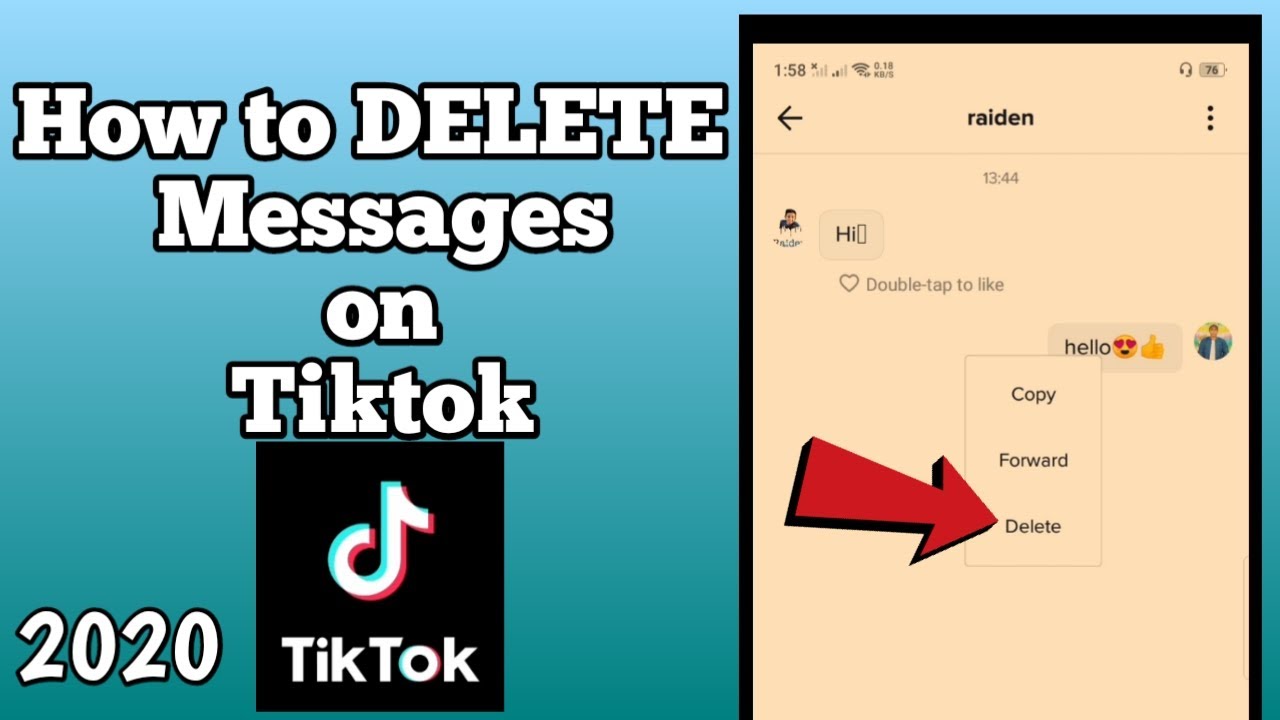 How To Delete Messages On Tiktok 2021