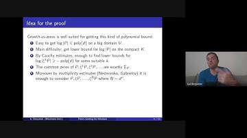 Gal Binyamini - Point counting for foliations over number fields and Diophantine applications