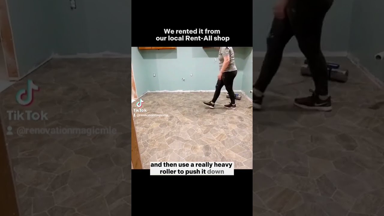MaBH DIY Kitchen Vinyl Sheet Flooring Install W Henry 647 Adhesive Diy
