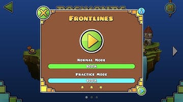 Geometry Dash World - Frontlines 100%