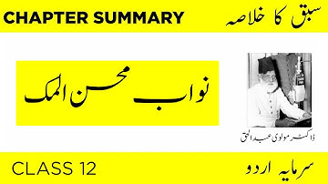 Urdu 2nd Year Lesson No 3 nawab mohsin ul mulk | نواب محسن الملک Khulasa | Seekho