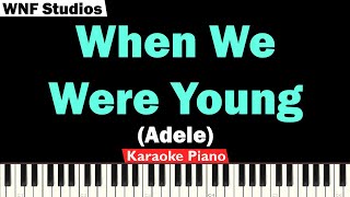 Adele - When We Were Young Karaoke Piano \& Strings