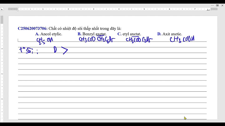 Cách so sánh nhiệt độ sôi của ancol và axit năm 2024