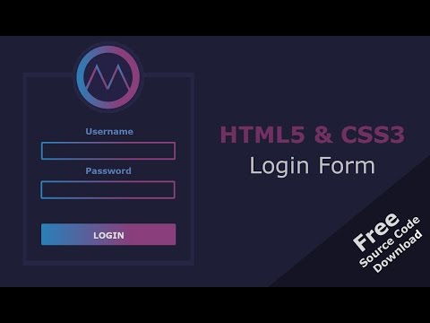 The art of coding | Pure HTML5 & CSS3 Login Form | Speed Design