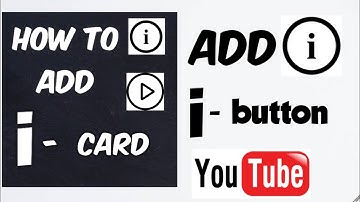 How to add i-card in youtube video from phone| i-button on youtube video| Add card