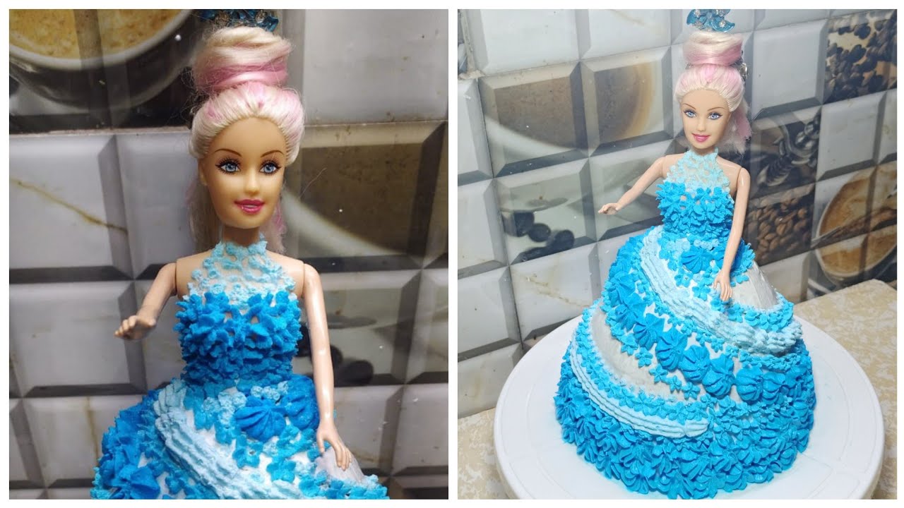 Cinderella Barbie Birthday Cake by Goodies Winnipeg Bakery