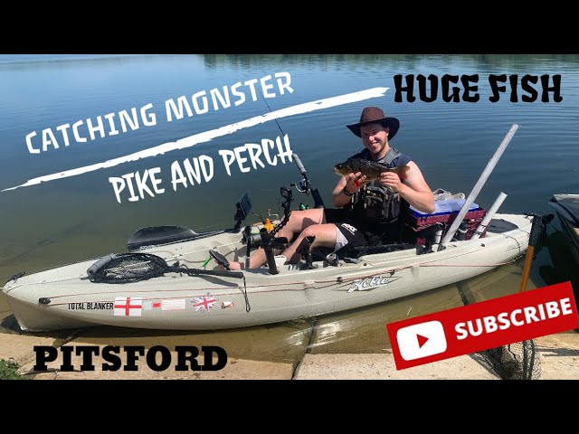 FISHING FOR PIKE AND PERCH AT PITSFORD RESERVOIR - KAYAK FISHING