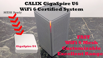 Calix GigaSpire U6 Certified WiFi 6 Mesh System : Set-up and Overview