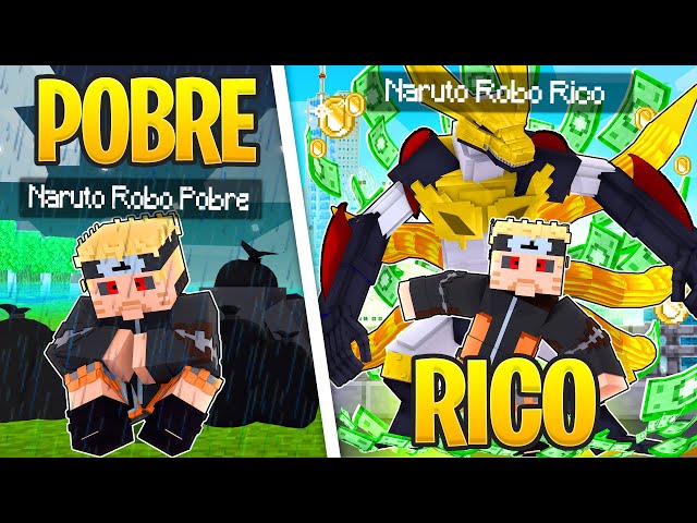 RICO vs POBRE DO NARUTO e SASUKE no MINECRAFT ! - BiliBili