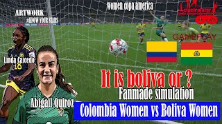 Colombia Women vs Bolivia Women – 2025 Copa América | Fanmade Gameplay Simulation