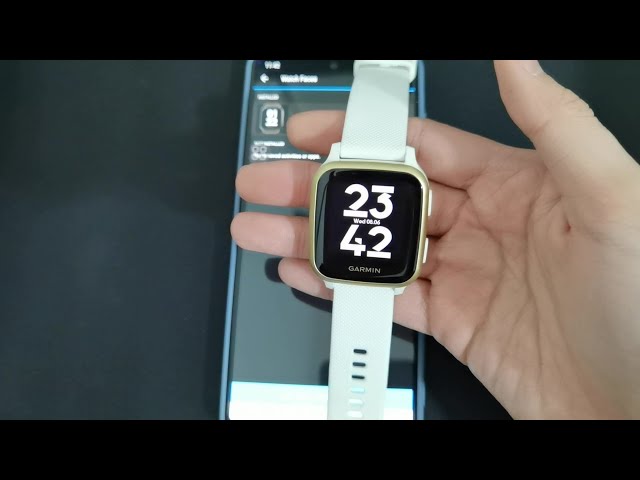 Tutorial | How to change watch face (Garmin Venu Sq)