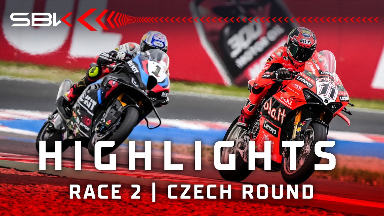 ПОЛНЫЙ ОБЗОР: Гонка 2 на максимуме 👀🤏 | 2025 #CzechWorldSBK 🇨🇿