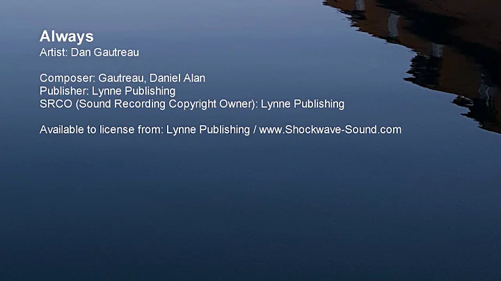 Always - Dan Gautreau (Lynne Publishing)