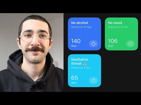 How I Track My Sobriety & Meditation Streaks On My Iphone Home Screen – days Since Habit Tracker