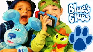 PJ MASKS HELP BLUE&#39;S CLUES! Gekko &amp; Catboy have a Mystery Playdate with Blue &amp; Play Games!