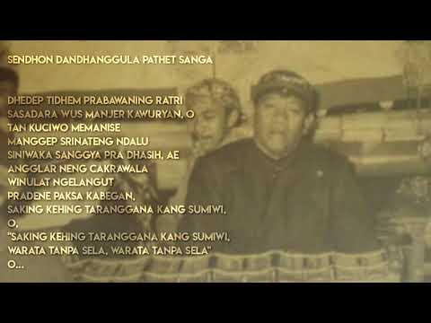 CENGKOK SENDHON Ki Narto Sabdo, Sendhon DANDHANGGULA SLENDRO SANGA