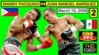 (51) | Manny Pacquiao 🇵🇭 VS 🇲🇽 Juan Manuel Marquez 2 | March 15, 2008 | HBO PPV | FHD 1080P