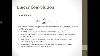 WEEK 2 PART 2 LINEAR CONVOLUTION PART 2