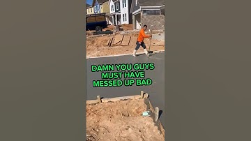 Pouring Concrete at the WRONG HOUSE "WOOPS" (idiota)